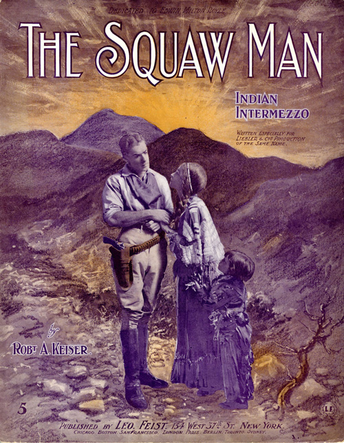   CAST SCENE  1905   BROADWAY PLAY THE SQUAW MAN   Sheet Music  